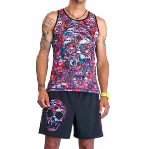 NEW INKNBURN 2019 run or die singlet top in multi